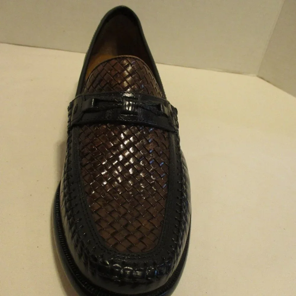 Florsheim Shoes Men 9 Black Brown Interview Business Travel Dress Shoes